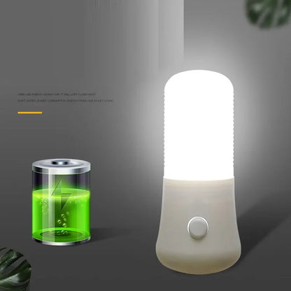 LED Night Lamps Bedside  EU/US Plug Push Button Switch Bedroom Lighting Lamp Baby Room Corridor Home Decortion ABS Night Lights