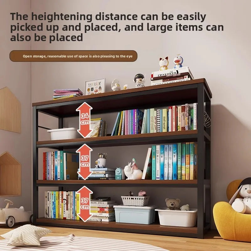 Bookshelf Shelf Integrated Wall Multi-layer Storage Rack Bedroom Wall Bay Window Display Cabinet Office Shelf