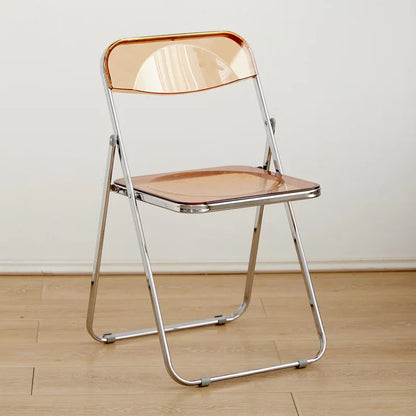 Internet celebrity folding chair acrylic transparent chair completed photo without chair simple folding crystal diningchairstool