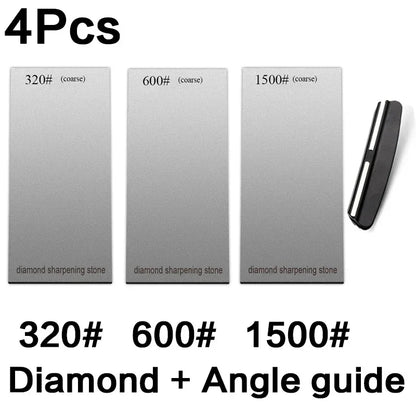 120/600/1500/3000 set Diamond sharpening stone base kitchen whetstone blade sharp bar Apex edge musat knife sharper flakes board