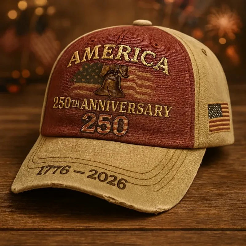 High quality dye-sublimation printed craft hat , USA 250th Anniversary patriotic hat , fade - resistant  eagle  design