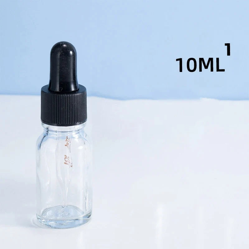 Dropper Bottles With Scale Reagent Eye Drop Transparent Glass Aromatherapy Liquid Pipette Bottle Refillable Bottles Travel