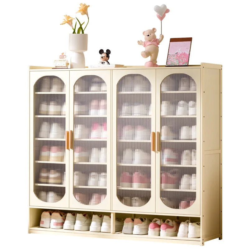 New shoe cabinet household multi-layer storage shoes dust-proof door porch floor large-capacity porch rack shoe rack