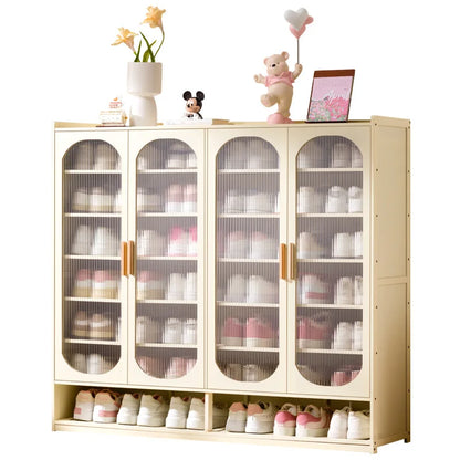 New shoe cabinet household multi-layer storage shoes dust-proof door porch floor large-capacity porch rack shoe rack