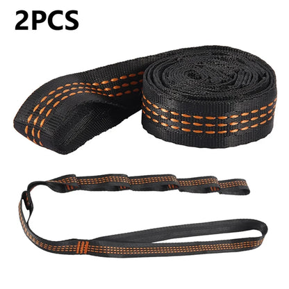 2/6Pcs 100x2.5cm Hammock Straps Nylon Swing Hanging Belt Adjustable Camping Hanging Strap Hammock Accessory for Outdoor Garden