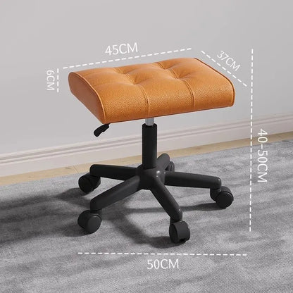 Adjustable Height Foot Rest for Office Chair, Under Desk Elevating Footstool with Memory Foam, Ergonomic Home Sofa Leg Rest