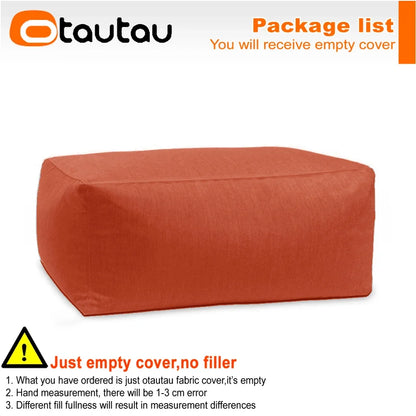 OTAUTAU Outdoor Oxford Bean Bag Cover Swim Pool Float Lounger Beach Club Pouf SF505【No Filler!You Need To Fill It By Yourself!】