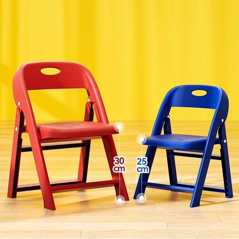Children Chair Kids Toddler Baby Seat Chair Folding Backrest Non Slip Thickened Stool Sturdy Portable Nursery Kindergarten Home