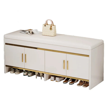 Shoe changing bench household entrance shoe bench can sit on shoe cabinet soft seat integrated storage low cabinet