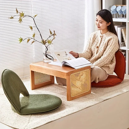 Tatami Back Chair, Bedroom  Foldableing Chair, Dormitory Single Small Sofa, Adjustable Removable and Washable Small Chair