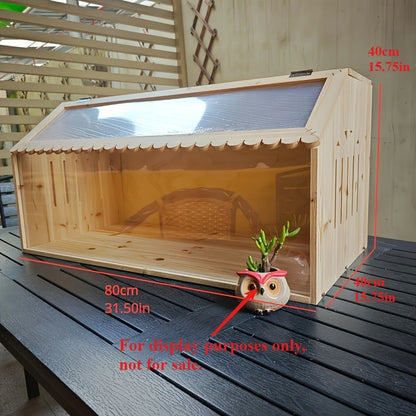 Small Pet Feeding Box Chick Insulation Box Hamster Box Climbing Pet Villa - for Pet Mice Rutin Chickens Reptiles Hedgehogs