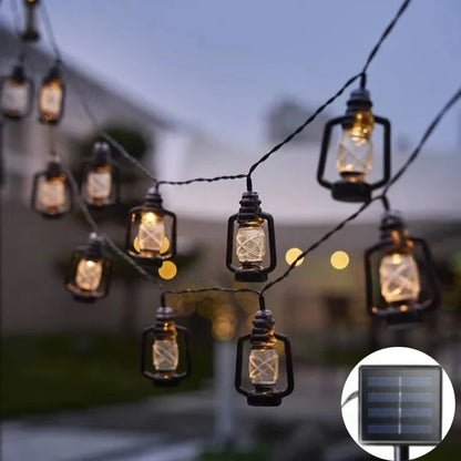 LED Solar Lamp String Lantern Bottle Retro Light String Christmas Decoration Lamp Garden Atmosphere Light Outdoor Camping Light