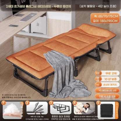 Lit Pliable Portable Loft Expander Spandex Single Folding Bed Container Cheap 1 Person Comfortable Klappbett Household Furniture