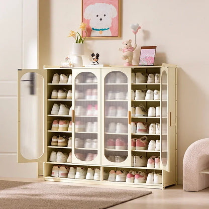 New shoe cabinet household multi-layer storage shoes dust-proof door porch floor large-capacity porch rack shoe rack
