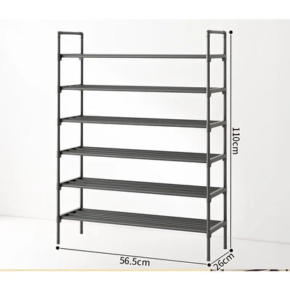 Simple shoe rack household multi-functional multi-storey doorway indoor and outdoor storage rack student dormitory storage rack