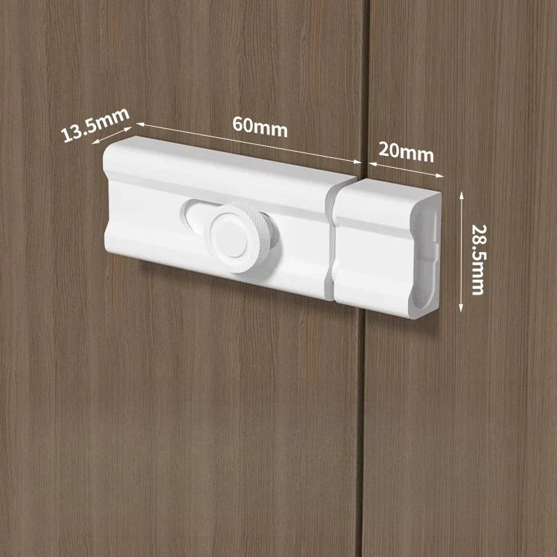 Anti-theft Old Door Lock Buckle Lock-adhesive Indoor Anti-locking Bolt No Punching Pins Latches Gate Hardware Home Improvement
