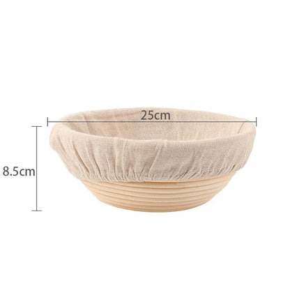 Banneton Bread Proofing Basket Round Oval Sourdough Baskets Bread Baking Dough Rising Ratten Bowls with Liners For Bakery YY087