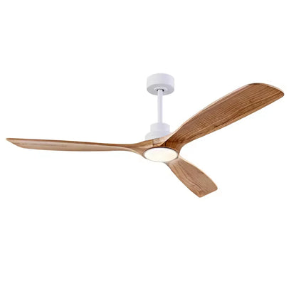 42 52 60 inch Wood Ceiling Fan with Lights Remote Control Quiet DC Motor Ventiladores De Techofor Livingroom