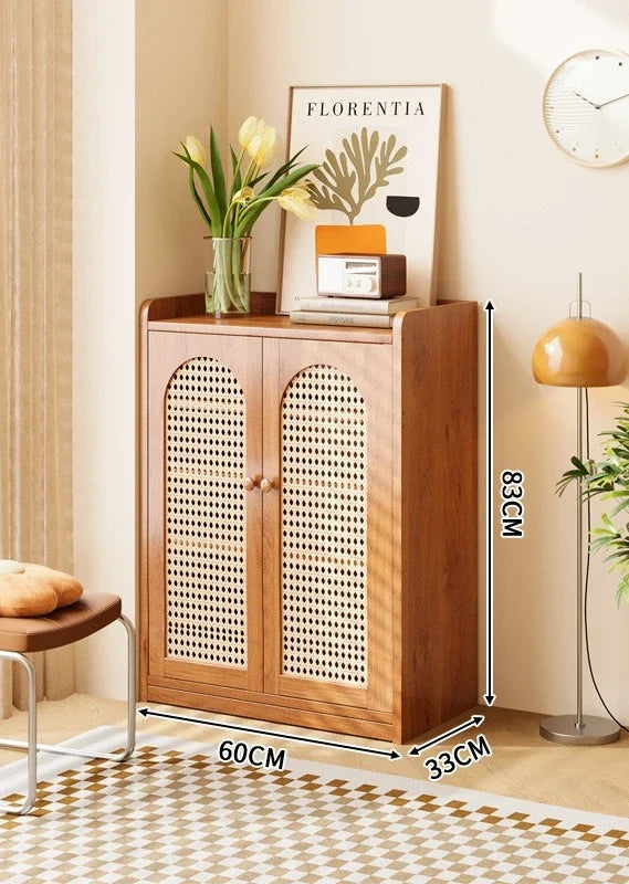 Vertical multi-layer shoe rack, household large capacity living room storage, entrance cabinet, multifunctional storage rack