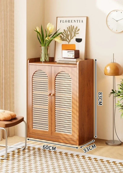 Vertical multi-layer shoe rack, household large capacity living room storage, entrance cabinet, multifunctional storage rack