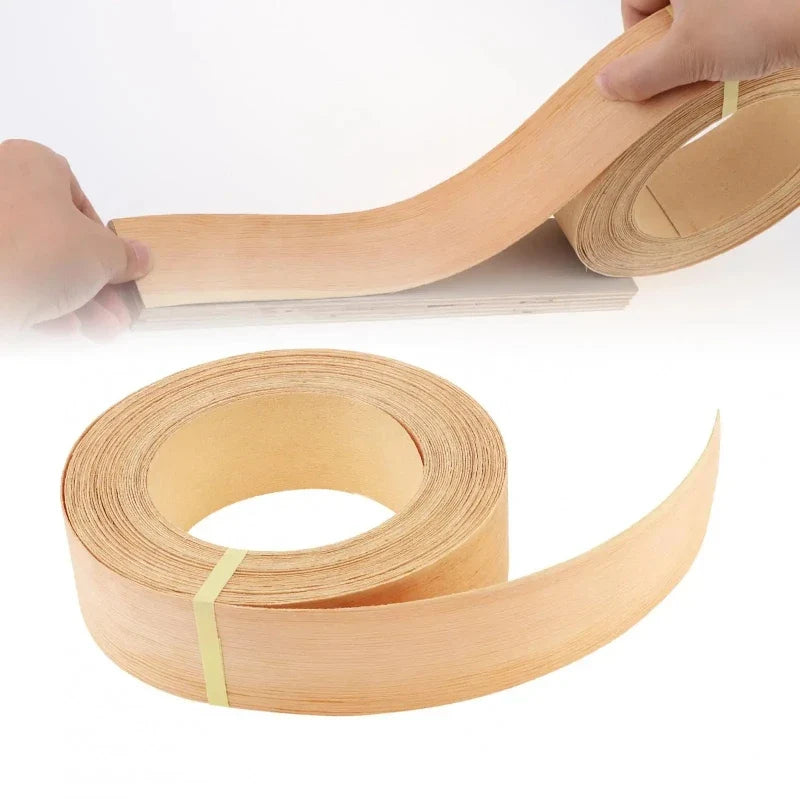Hot Melting Adhesive Furniture Tape Wood Grain Tape Real Wood Pre-Adhesive Trim Bed Frame Edge Decorative Beautiful Seam Sticks