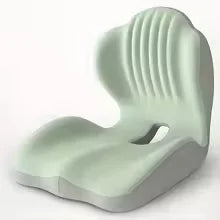 Memory Foam Lumbar Support Cushion - Ergonomic Back Pain Relief for Office Chair & Car Seat, Long Sitting Comfort