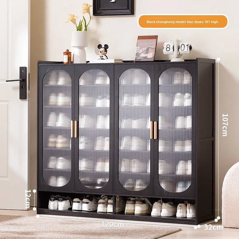 New shoe cabinet household multi-layer storage shoes dust-proof door porch floor large-capacity porch rack shoe rack