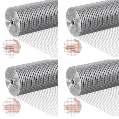 Hardware Cloth 36" 48" x 50'/100' Wire Mesh Roll Chicken Fence 1/2" 19 Ga