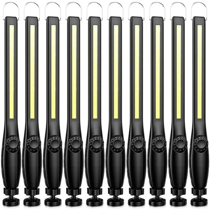1-10PCS COB LED Flashlight Magnetic Work Light USB Rechargeable Torch Portable Lantern Inspection Light Camping Car Repair Lamp