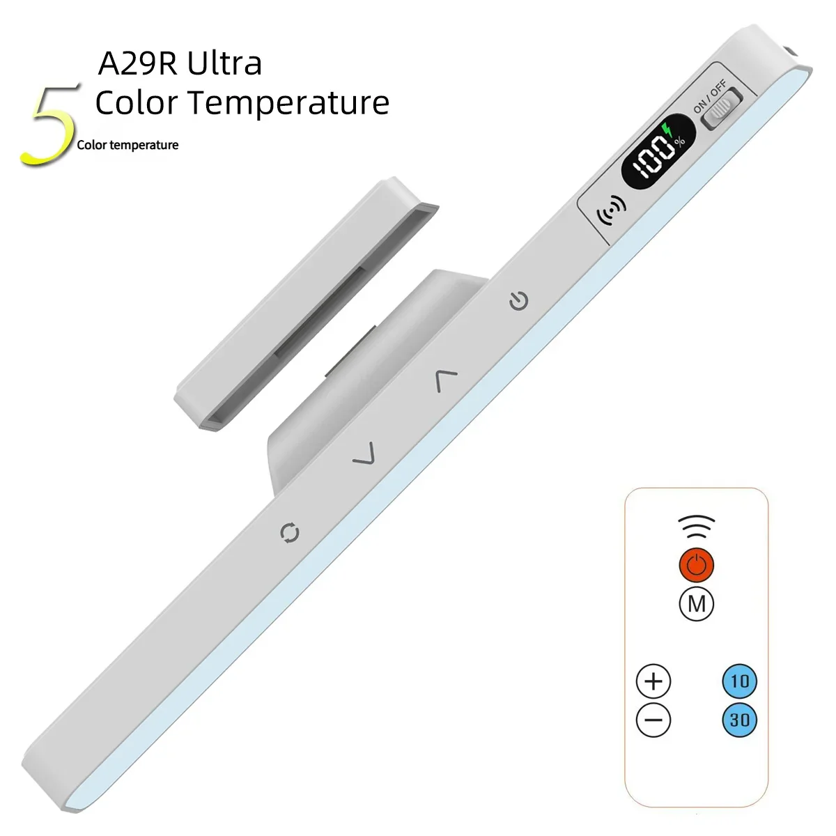 Touch Table Lamp Magnetic Desk Lamp Bulit-in Rechargeable Battery for Reading Cabinet Mirror Bedside Rechargeable Night Lights