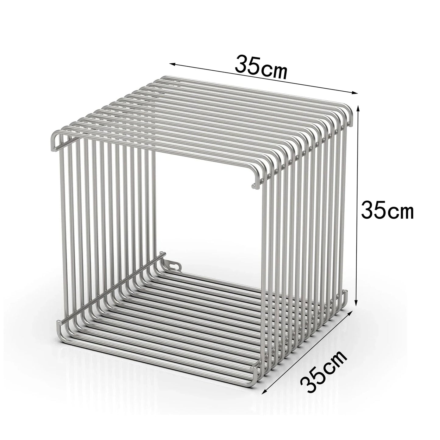 Side Table with Metal Frame, Modern Minimalist End Table, Space-Saving Bedside Table, Nightstand Suitable for Bedroom