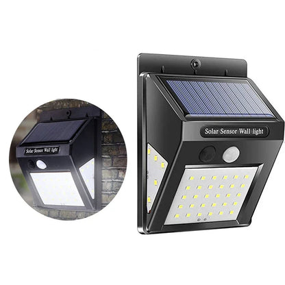 20-40LED Solar Lights Outdoor With 3 Mode Waterproof Motion Sensor Security Lighting LED Wall Street Lamp for Garden Porch Light