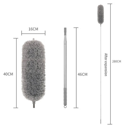 New Microfiber Duster Extendable Duster Cleaner Brush Telescopic Ceiling Microfiber Brushes Bendable Dust Cleaning