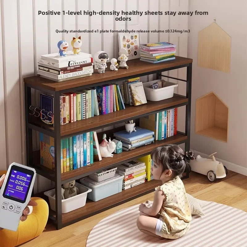 Bookshelf Shelf Integrated Wall Multi-layer Storage Rack Bedroom Wall Bay Window Display Cabinet Office Shelf