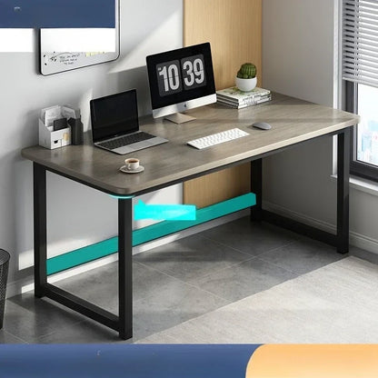 Ergonomic Computer Desk Gaming Desk Folding Adjustable Height Office Study Table Space Saving L Shaped Small Room Furniture