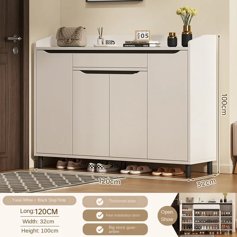Shoe cabinet household multi-layer shoe rack entrance porch multi-function storage cabinet large capacity storage cabinet