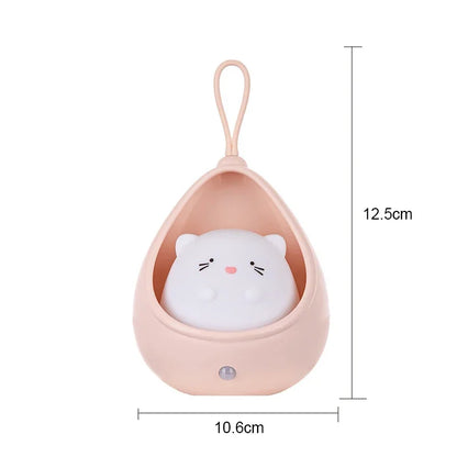 LED Night Light Intelligent Human Sensing USB Rechargeable Sleep Light Bedroom Bedside Corridor Desktop Decoration Table Lamp