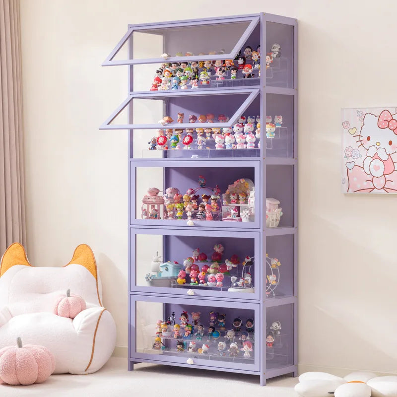 Blind box storage display stand model storage box dustproof building block doll figure display cabinet