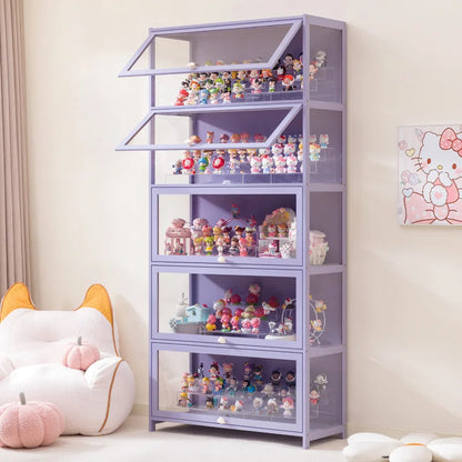 Blind box storage display stand model storage box dustproof building block doll figure display cabinet