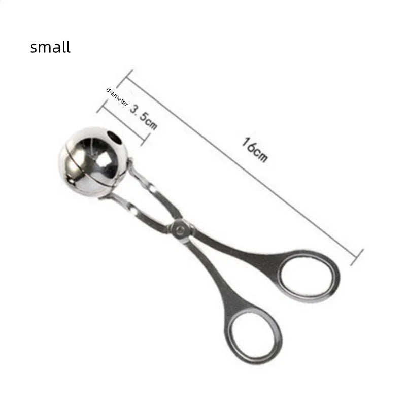 NEW Stainless Steel Meatball Maker Fruit Rice and Vegetable Roll Mould Fried Meatball Rice-meat Dumplings Clamp Kitchen Tools