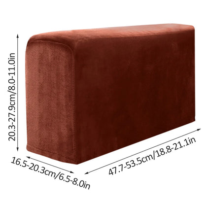 2pcs Sofa Armrest Protector Universal Armchair Covers Non-Slip Soft Warm Couch Arm Rest Covers Thickened Furniture Protector