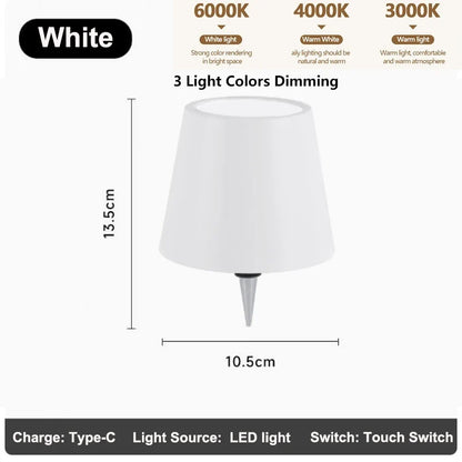 Wine Bottle LED Wireless Table Lamp 2000mAh 7 Colors Dimmable RGB USB Rechargeable Dining Table Lights Beverage Lamp Top touch