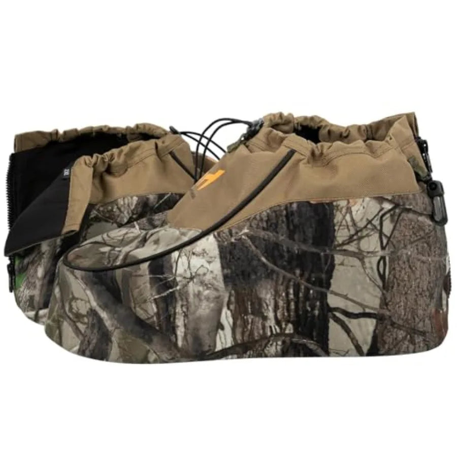 Insulated Boot Covers 600D Durable Cold Weather Insulators with Water-Resistant PU Leather Non-Slip Boot Covers for Hunting Fis