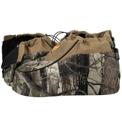 Insulated Boot Covers 600D Durable Cold Weather Insulators with Water-Resistant PU Leather Non-Slip Boot Covers for Hunting Fis