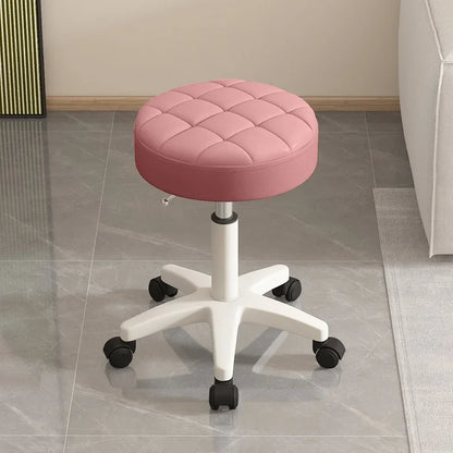 Massage stool Beauty salon stool Lifting rotating round stool Hair manicure Barber shop stool Round stool with wheels