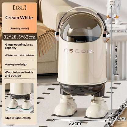 Touchless Sensor Trash Can Stainless Steel Premium Large Capacity Garbage Bin Kitchen Bathroom Bedroom Living Room Maison