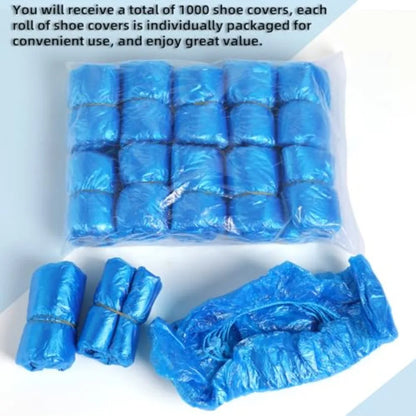 1000 Pcs Shoe Covers Disposable Non-Slip Reliable Shoe Covers for Indoors 15.7'' Adjustable Size Great Value Boot Covers for Ho