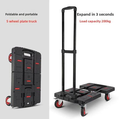 Baoyu, outdoor camper, family truck shopping cart with brake wheel folding trolley trailer