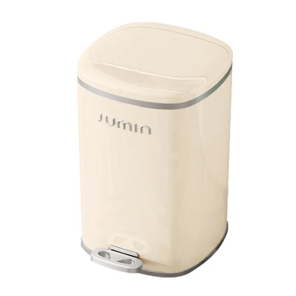 20L Luxury Large Plastic Pedal Trash Can Lidded Hands Free Step Garbage Bin Kitchen Bathroom Bedroom Living Room Garbage Bin