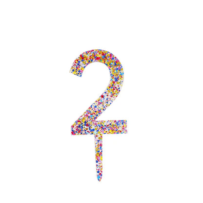 Sparkling 0-9 Number Happy Birthday Cake Topper Gold Acrylic Wedding Cake Topper Kids Birthday Party Cake decoration Baby shower